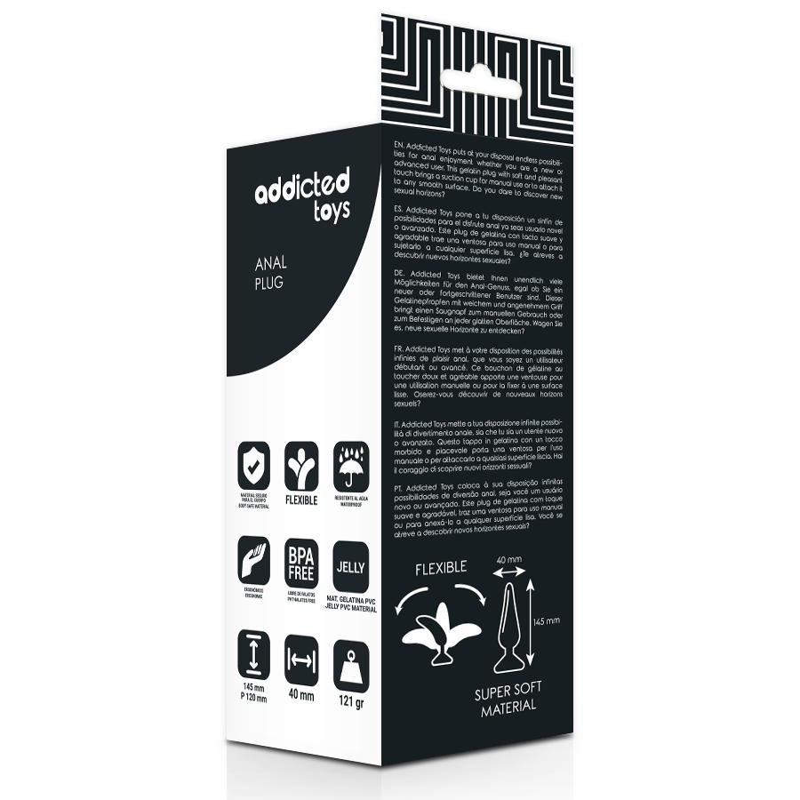 ADDICTED TOYS - ANAL PLUG 14.5 CM BLACK - Amore24