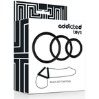 ADDICTED TOYS - RINGS SET FOR PENIS BLACK - Amore24