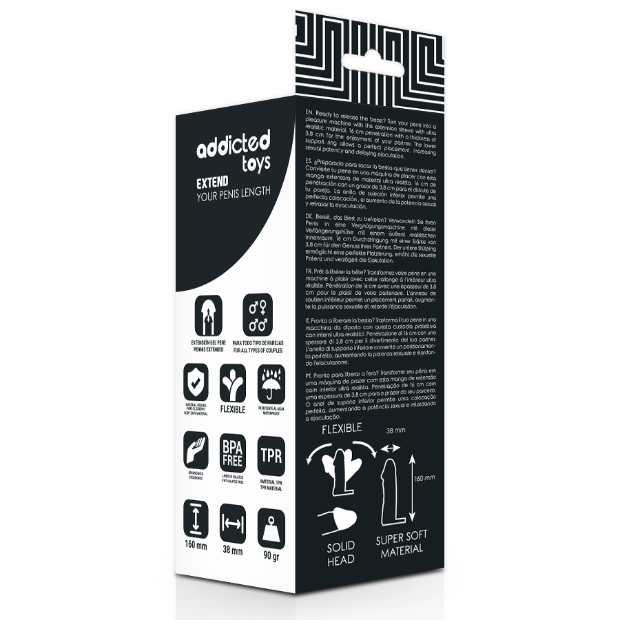 ADDICTED TOYS - EXTEND YOUR PENIS 16 CM - Amore24