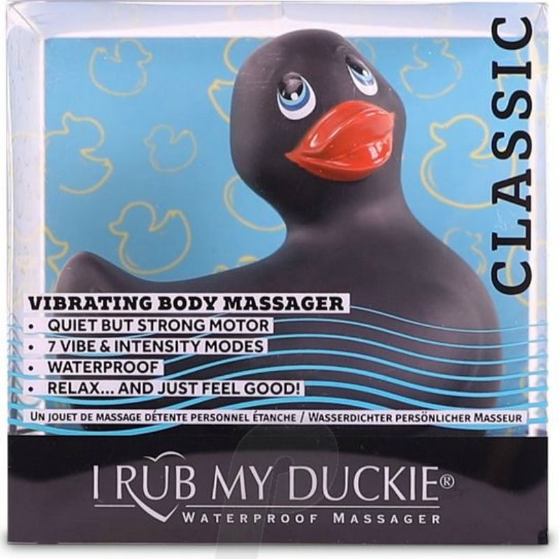 BIG TEASE TOYS - I RUB MY DUCKIE CLASSIC VIBRATING DUCK BLACK - Amore24