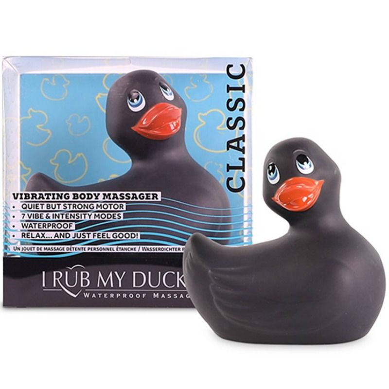 BIG TEASE TOYS - I RUB MY DUCKIE CLASSIC VIBRATING DUCK BLACK - Amore24