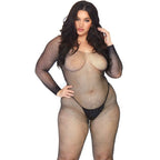 LEG AVENUE - CRYSTALIZED NET BODY STOCKING 1X-2X - Amore24