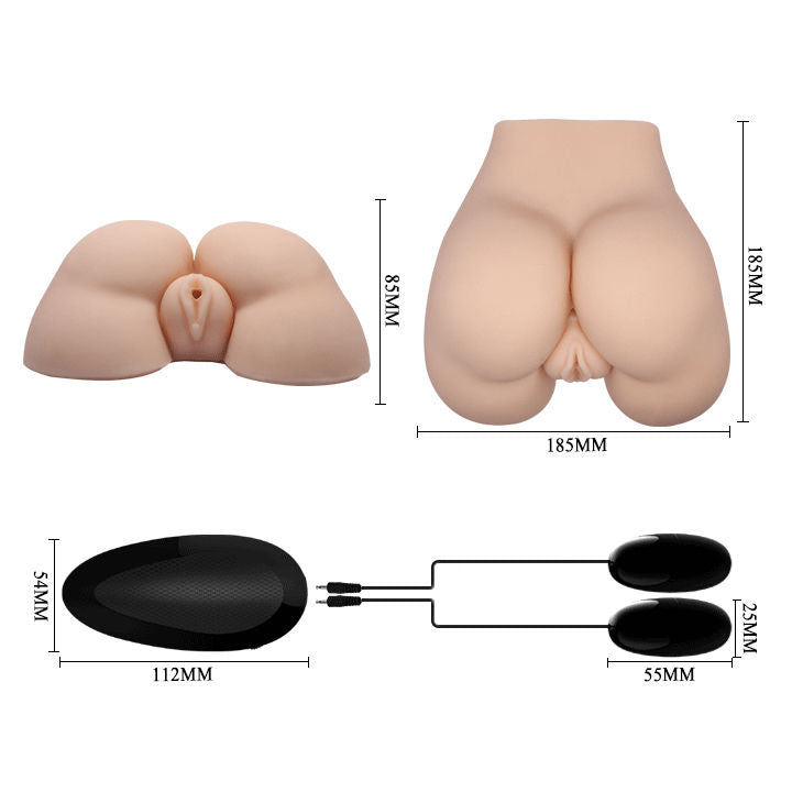 CRAZY BULL - REALISTIC VAGINA AND ANUS WITH VIBRATION POSITION 5 - Amore24