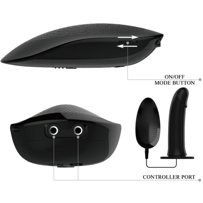 PRETTY LOVE - MARVIN STRAP ON WITH VIBRATION AND HOLLOW DILDO - Amore24