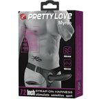 PRETTY LOVE - MYRON STRAP ON WITH VIBRATION AND HOLLOW DILDO - Amore24