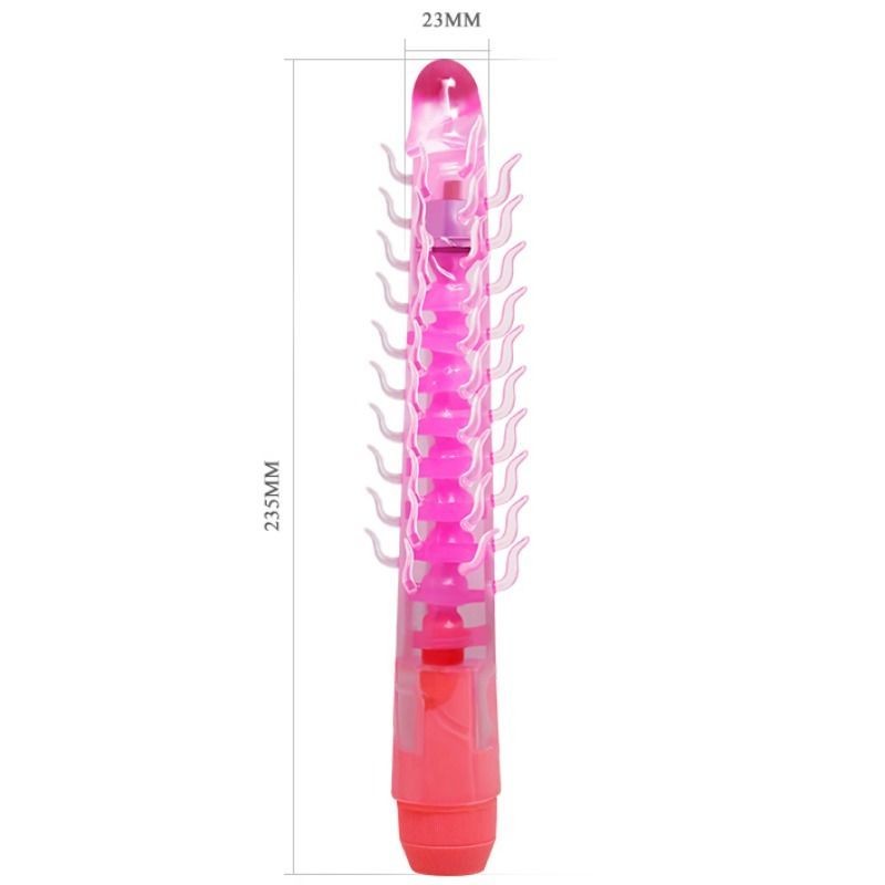 BAILE - FLEXI VIBE SENSUAL SPINE BENDABLE VIBRATING DILDO LILAC 23.5 CM - Amore24