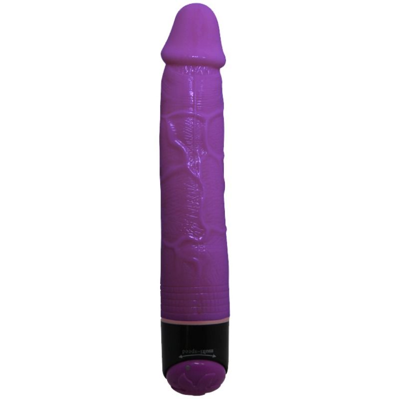 BAILE - COLORFUL SEX LILAC REALISTIC VIBRATOR 23 CM - Amore24
