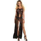SUBBLIME - DRESSES DRESS-TOP AND THONG SET BLACK L/XL - Amore24