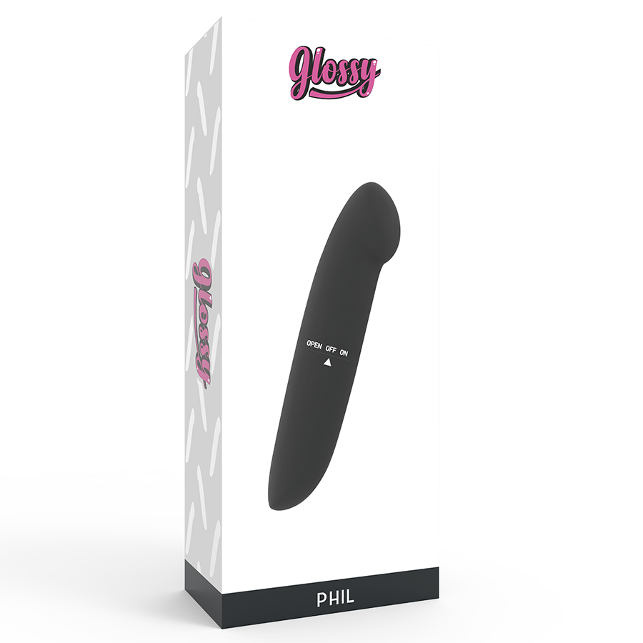 GLOSSY - PHIL VIBRATOR BLACK - Amore24