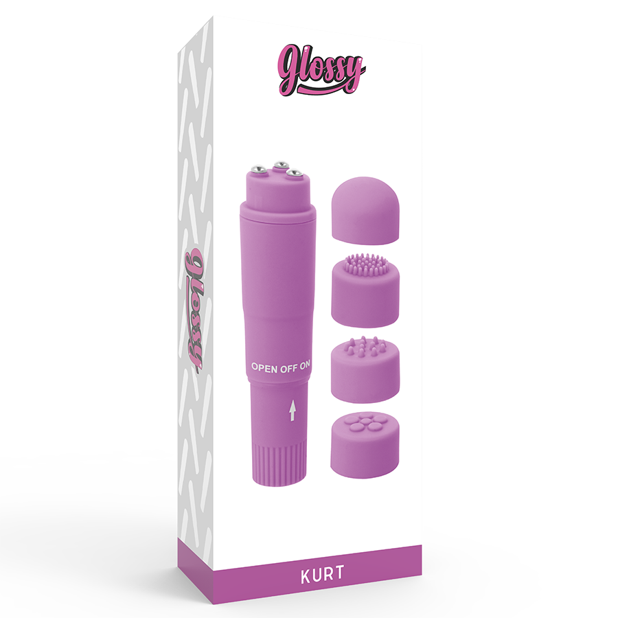 GLOSSY - KURT POCKET MASSAGER PURPLE - Amore24