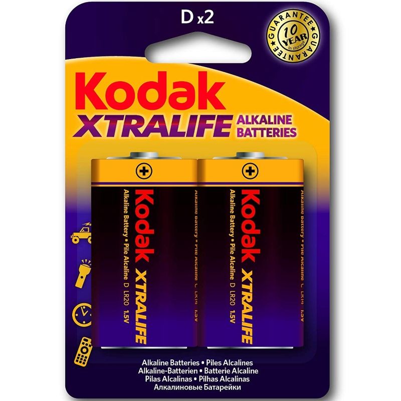 KODAK - XTRALIFE ALKALINE BATTERIES LR20 D LR20 1.5V - Amore24