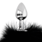 DARKNESS - EXTRA ANAL BUTTPLUG WITH TAIL BLACK 7 CM - Amore24