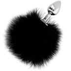 DARKNESS - EXTRA ANAL BUTTPLUG WITH TAIL BLACK 7 CM - Amore24