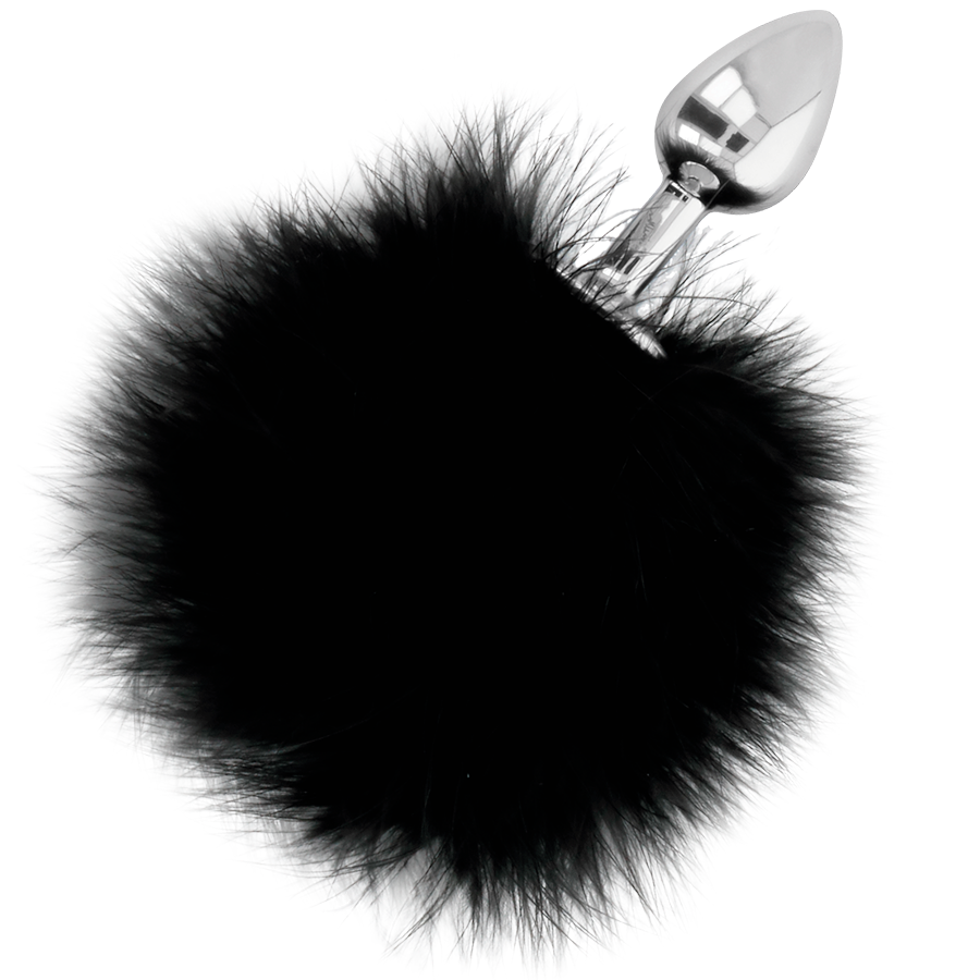 DARKNESS - EXTRA ANAL BUTTPLUG WITH TAIL BLACK 7 CM - Amore24