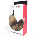 DARKNESS - NATURAL TAIL WITH SILICONE ANAL PLUG 10 CM - Amore24
