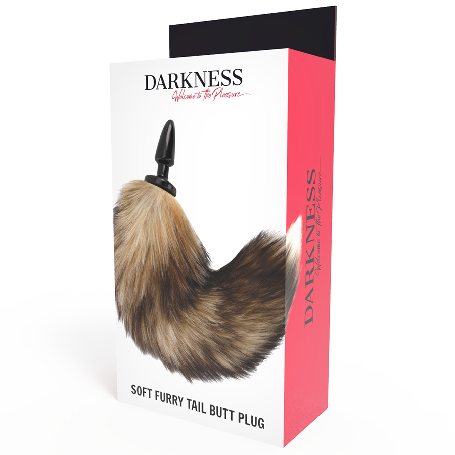 DARKNESS - NATURAL TAIL WITH SILICONE ANAL PLUG 10 CM - Amore24