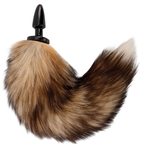 DARKNESS - NATURAL TAIL WITH SILICONE ANAL PLUG 10 CM - Amore24
