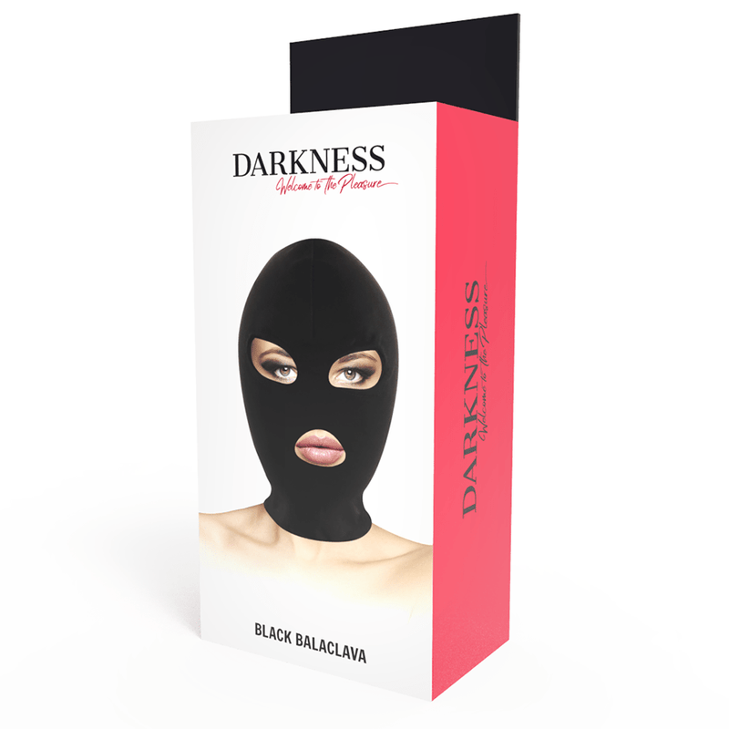 DARKNESS - BDSM SUBMISSION MASK MOUTH AND EYES BLACK - Amore24