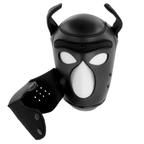 DARKNESS - NEOPRENE DOG MASK WITH REMOVABLE MUZZLE M - Amore24