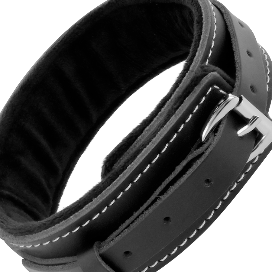 DARKNESS - HIGH QUALITY LEATHER NECKLACE WITH LEASH - Amore24