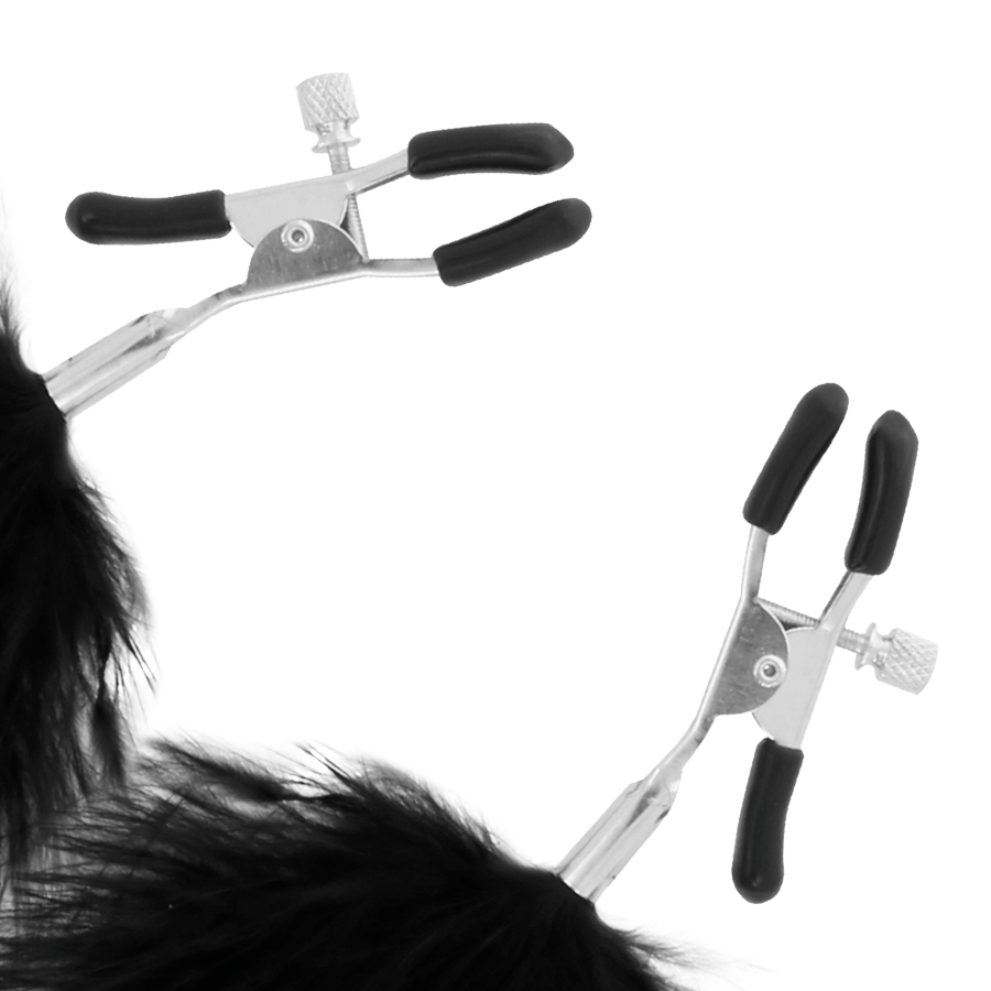 DARKNESS - POM-POM NIPPLE Clamps 2 - Amore24