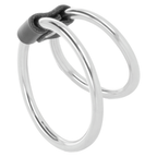 DARKNESS - DOUBLE METAL PENIS RING - Amore24