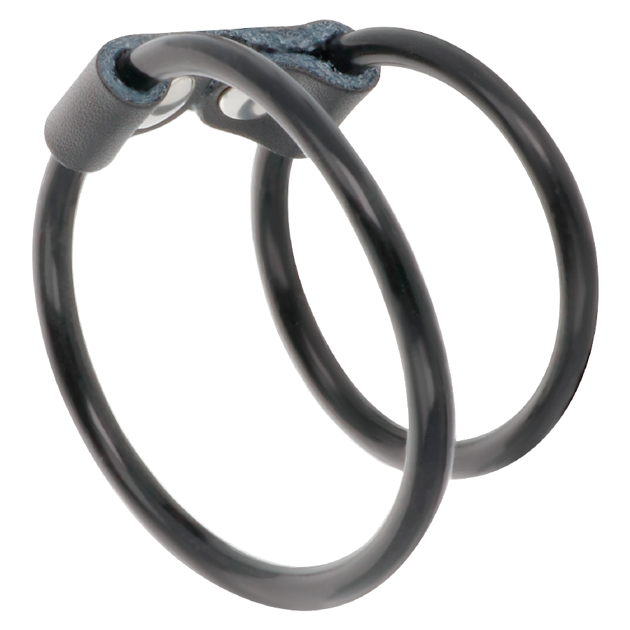DARKNESS - DOUBLE FLEXIBLE PENIS RING - Amore24