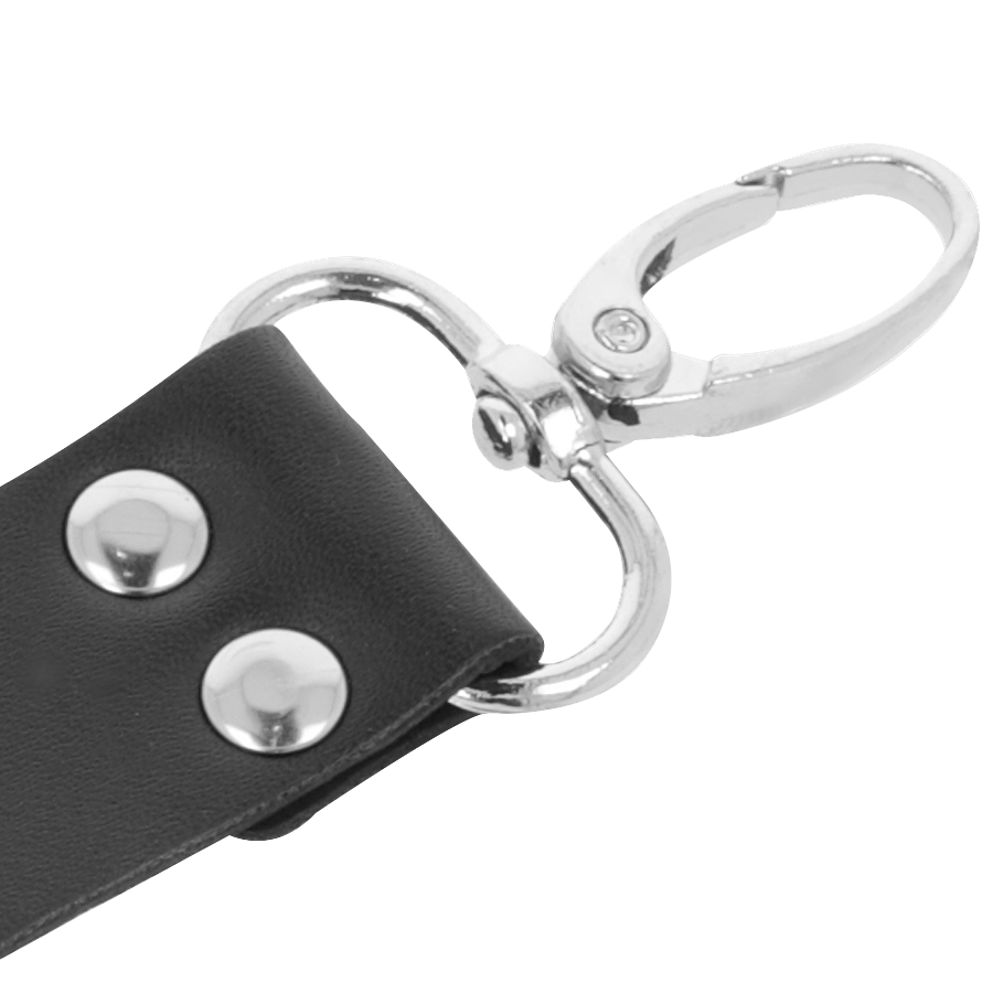 DARKNESS - LEATHER HANDCUFFS FOR FOOT AND HANDS BLACK - Amore24