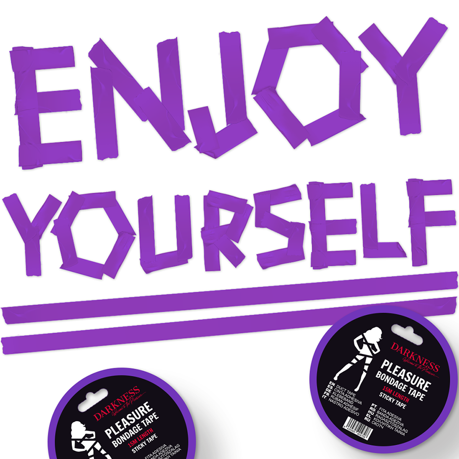 DARKNESS - ADHESIVE LILAC BONDAGE TAPE 15M - Amore24