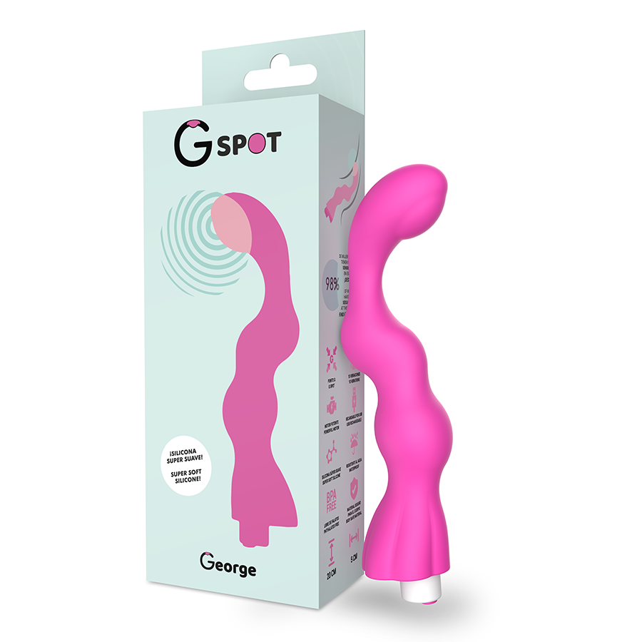 G-SPOT - GEORGE G-SPOT VIBRATOR GUM PINK - Amore24