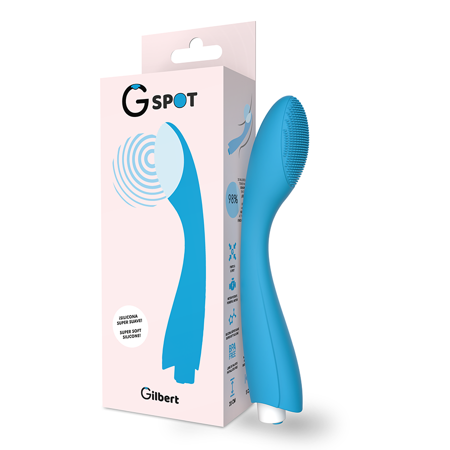 G-SPOT - GYLBERT TURQUOISE BLUE G-SPOT VIBRATOR - Amore24
