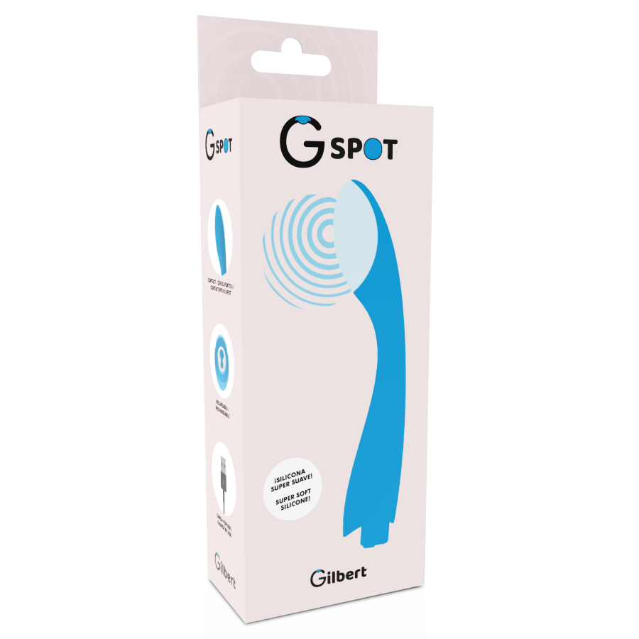 G-SPOT - GYLBERT TURQUOISE BLUE G-SPOT VIBRATOR - Amore24