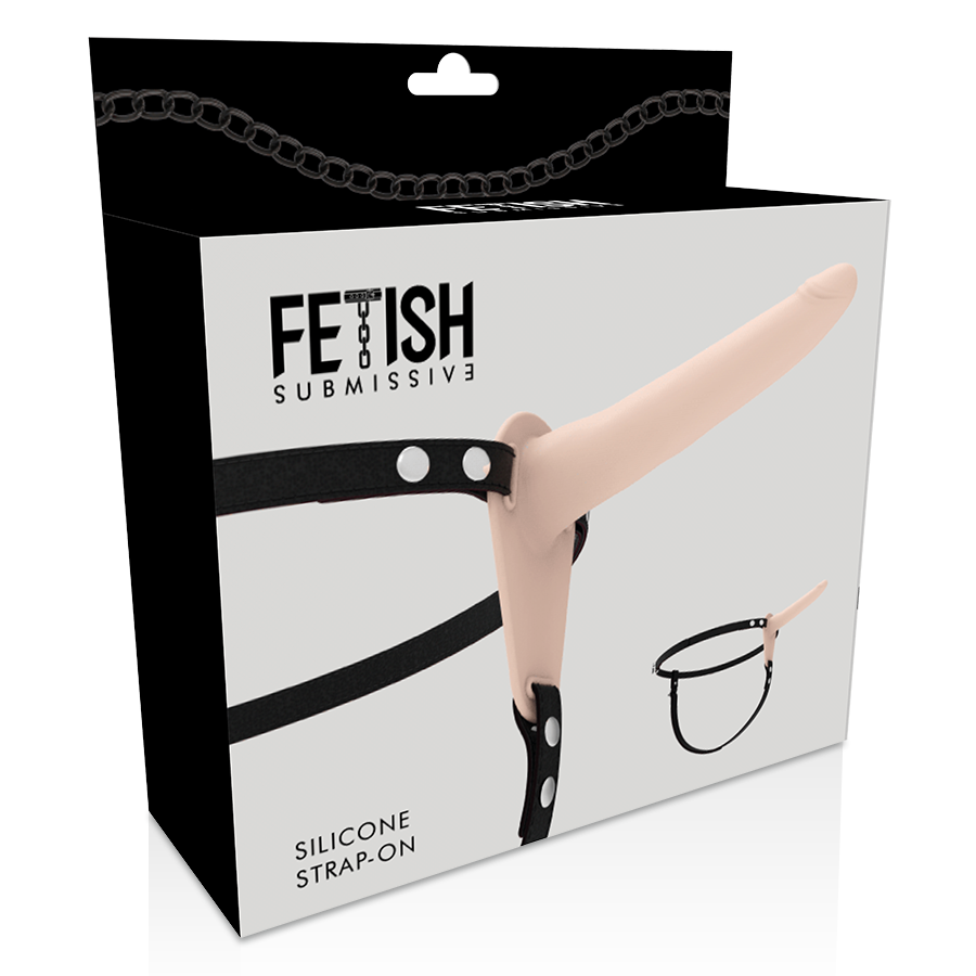 FETISH SUBMISSIVE HARNESS - FLESH SILICONE 15 CM - Amore24
