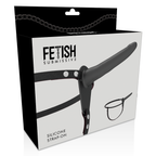 FETISH SUBMISSIVE HARNESS - BLACK SILICONE 15 CM - Amore24