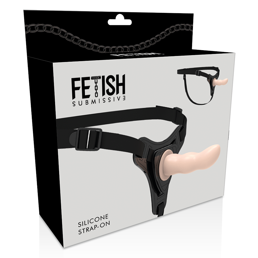 FETISH SUBMISSIVE HARNESS - FLESH SILICONE G-SPOT 12.5 CM - Amore24