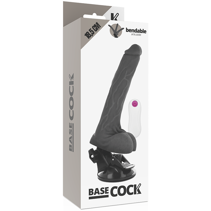 BASECOCK - REALISTIC ARTICULABLE REMOTE CONTROL BLACK 18.5 CM -O- 4 CM - Amore24