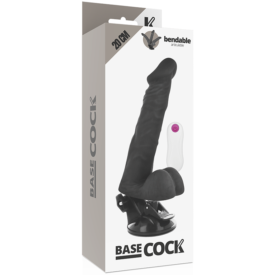 BASECOCK - REALISTIC ARTICULABLE REMOTE CONTROL BLACK 20 CM -O- 4.5 CM - Amore24