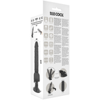 BASECOCK - REALISTIC VIBRATOR REMOTE CONTROL BLACK 18.5 CM -O- 4CM - Amore24