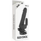 BASECOCK - REALISTIC VIBRATOR REMOTE CONTROL BLACK 18.5 CM -O- 4CM - Amore24