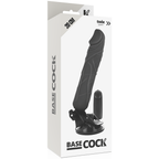 BASECOCK - REALISTIC VIBRATOR REMOTE CONTROL BLACK 20 CM -O- 4 CM - Amore24