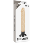 BASECOCK - REALISTIC VIBRATOR 2-1 FLESH 20 CM -O- 4 CM - Amore24
