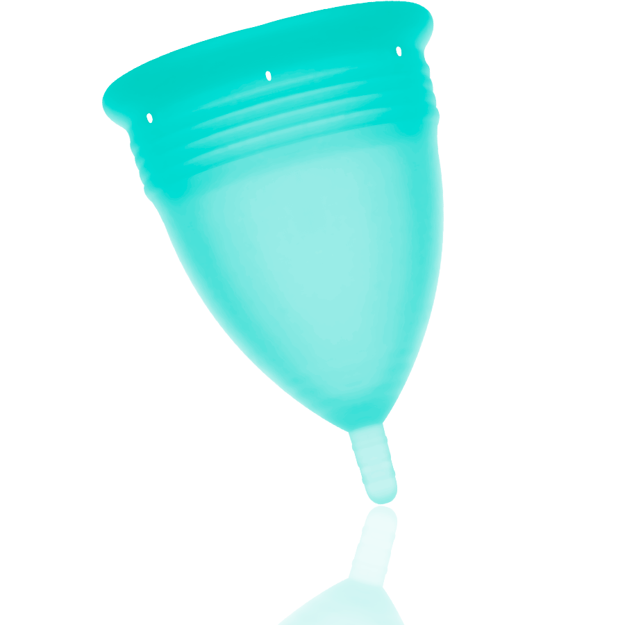 STERCUP - FDA SILICONE MENSTRUAL CUP AQUAMARINE - SIZE L - Amore24