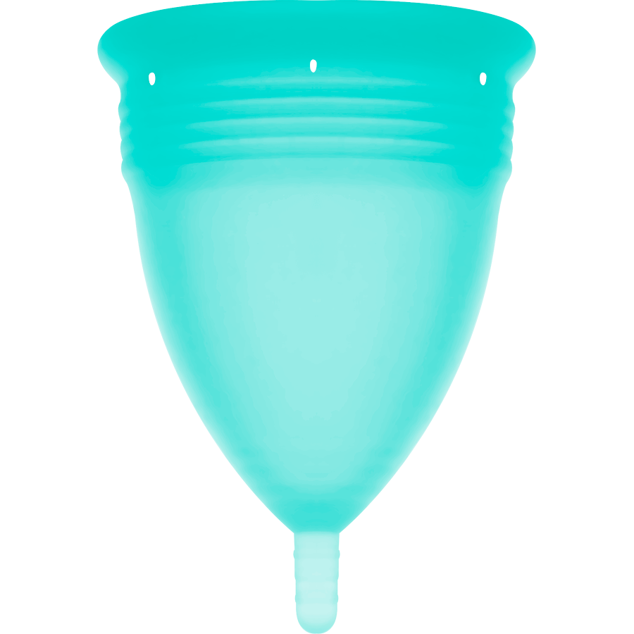 STERCUP - FDA SILICONE MENSTRUAL CUP AQUAMARINE - SIZE L - Amore24