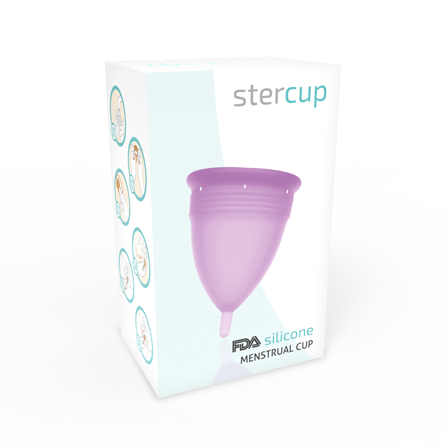 STERCUP - FDA SILICONE MENSTRUAL CUP VIOLET - SIZE S - Amore24