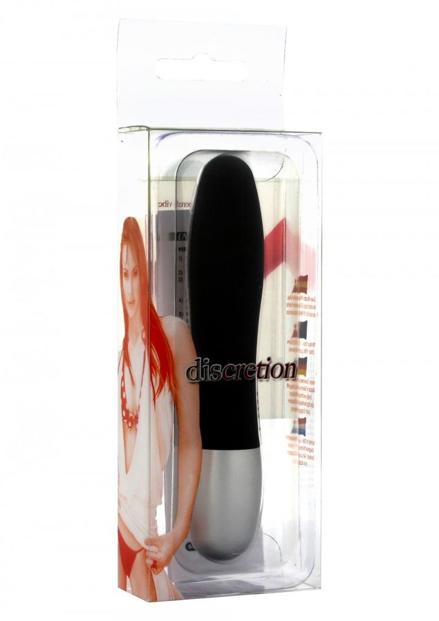 SEVEN CREATIONS - DISCRETION BLACK VIBRATOR - Amore24