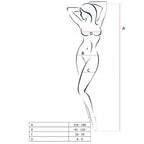 PASSION - WOMAN BS058 BODYSTOCKING BLACK ONE SIZE - Amore24