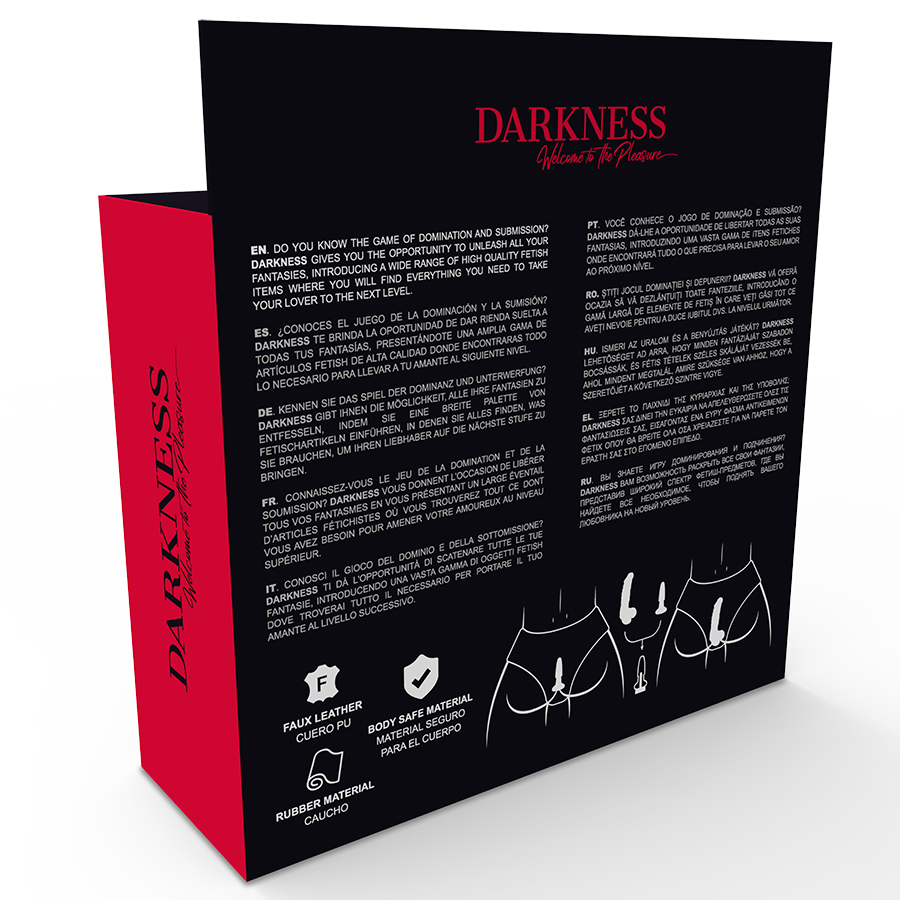 DARKNESS - PANTIES WITH PLUG AND INTERCHANGEABLE DILDO - Amore24