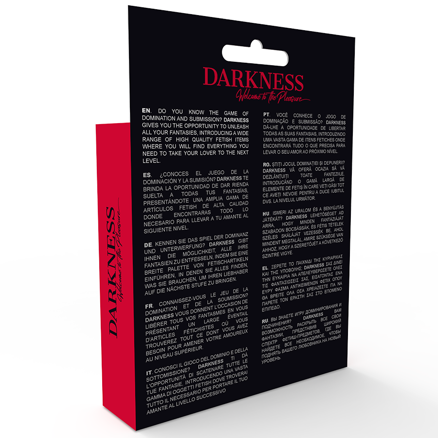 DARKNESS - HARNESS WITH HOLE ONE SIZE - Amore24