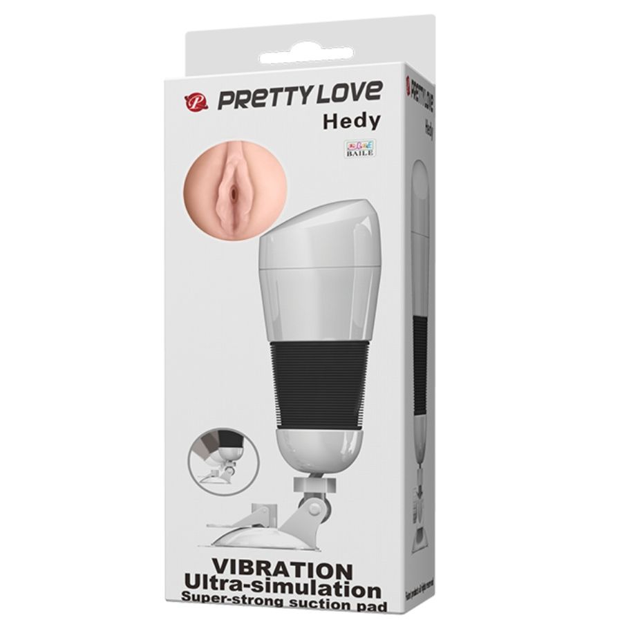 PRETTY LOVE - HEDY VAGINA MASTURBATOR WITH VIBRATION - Amore24