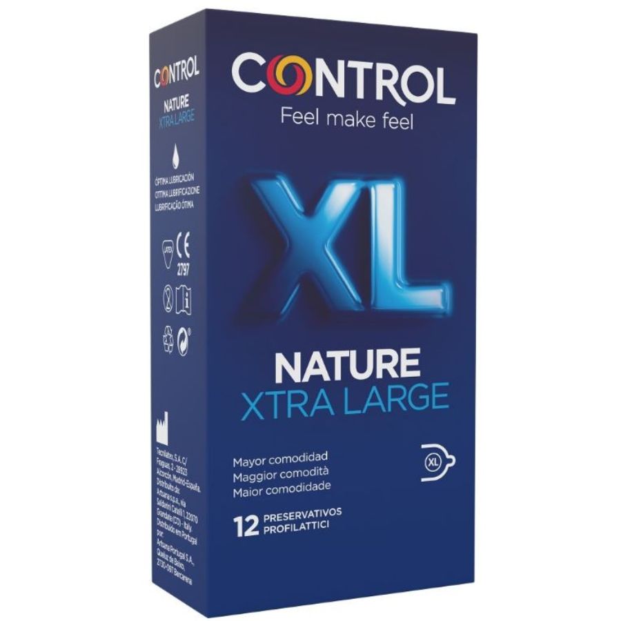 CONTROL - ADAPTA NATURE XL CONDOMS 12 UNITS - Amore24
